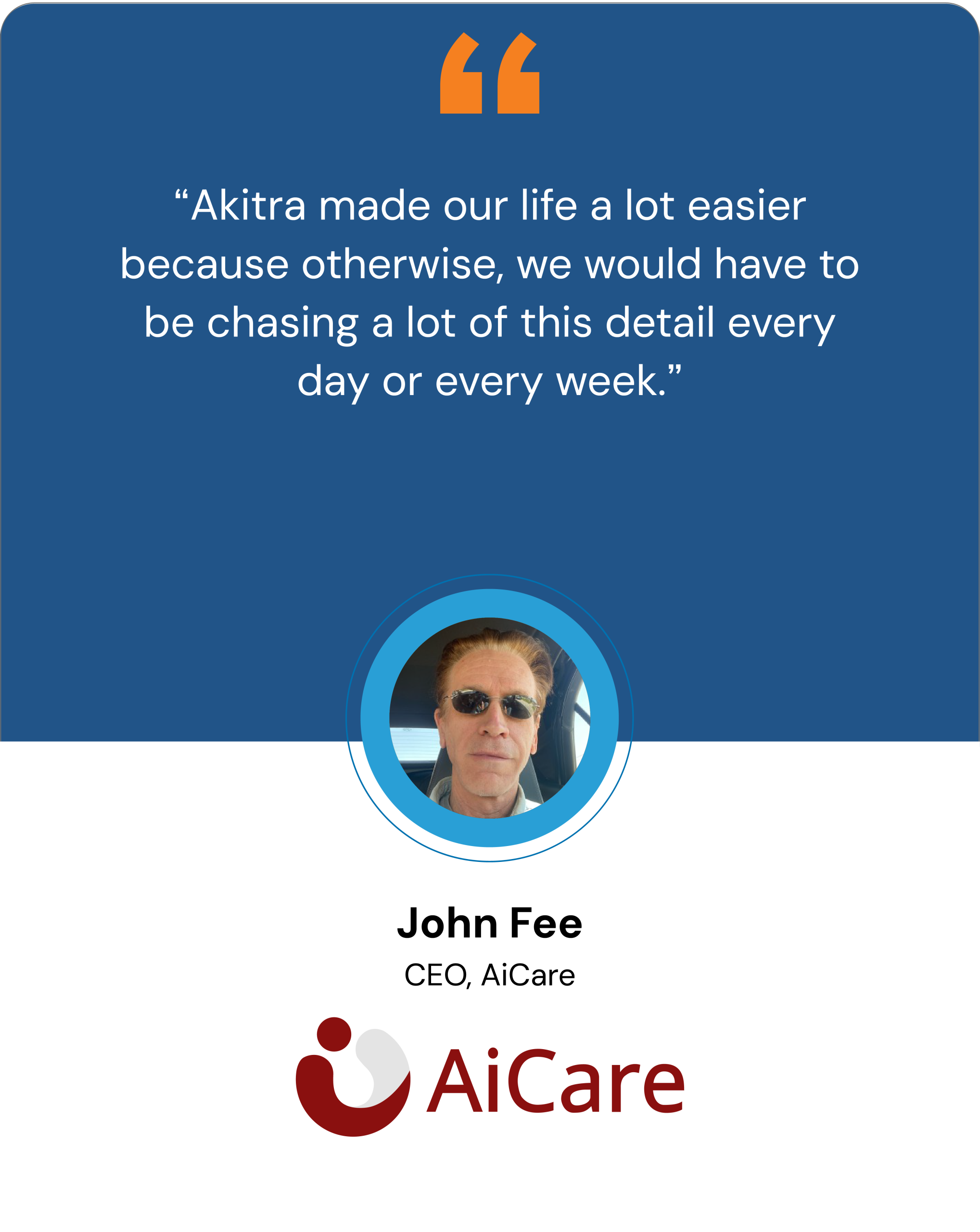 AiCare Testimonial
