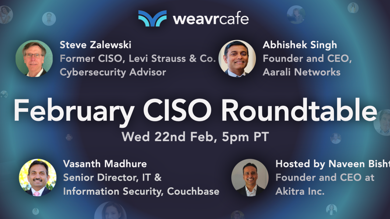 Interactive CISO Roundtable - Cybersecurity Expert Network