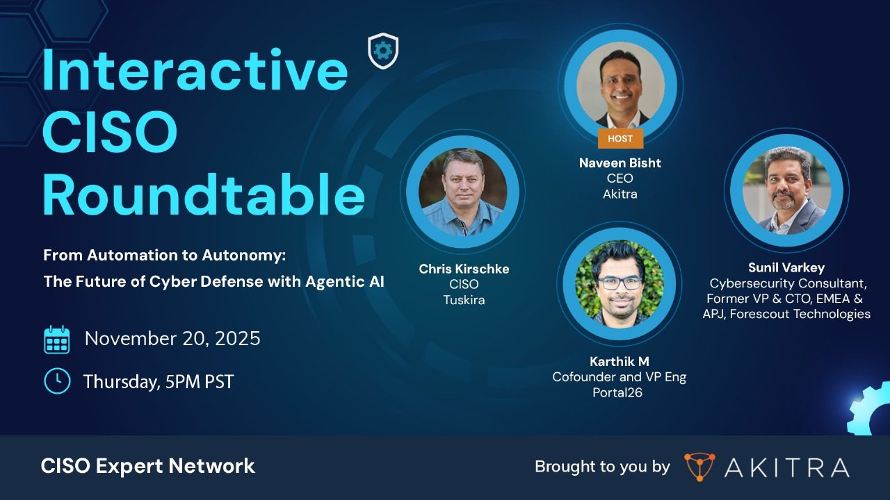 November 2025 Interactive CISO Roundtable