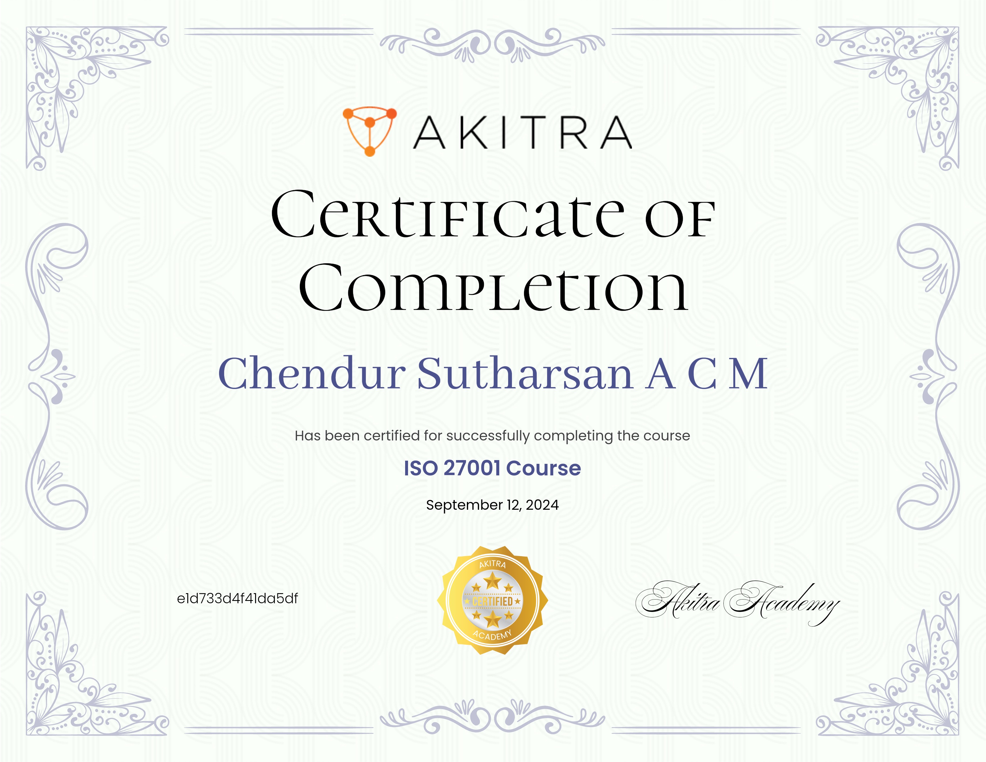 ISO 27001 Course