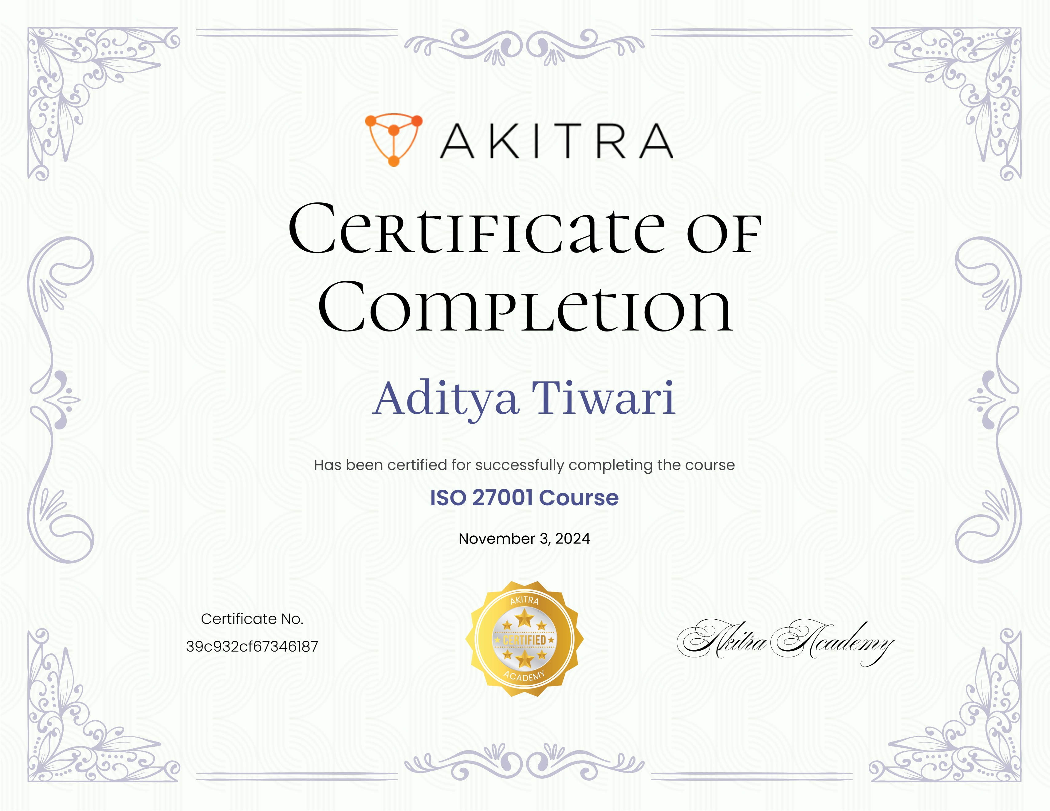 ISO 27001 Course